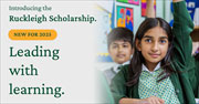 Introducing the
Ruckleigh Scholarship. Leading with learning.